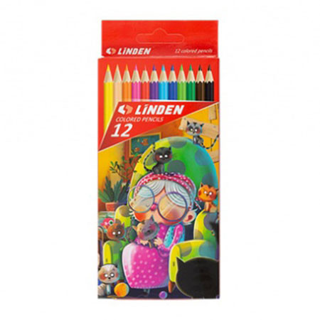 مداد رنگی لیندن مدل ۱۲ رنگ