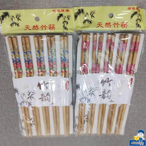 چاپستیک گلدار 10جفتی